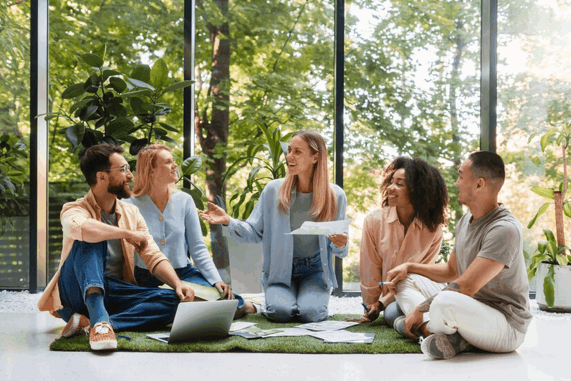 People Working Tech Brand Together 23 2150966129